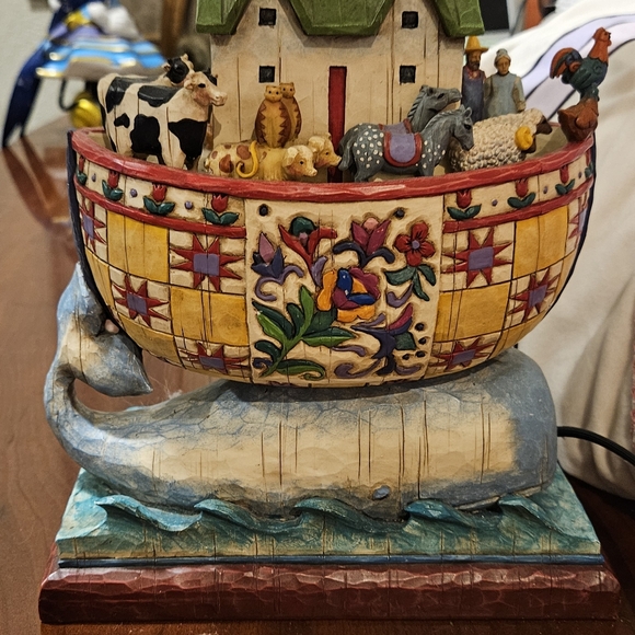 Noah Ark lamp with shade set of 2 - Picture 8 of 9